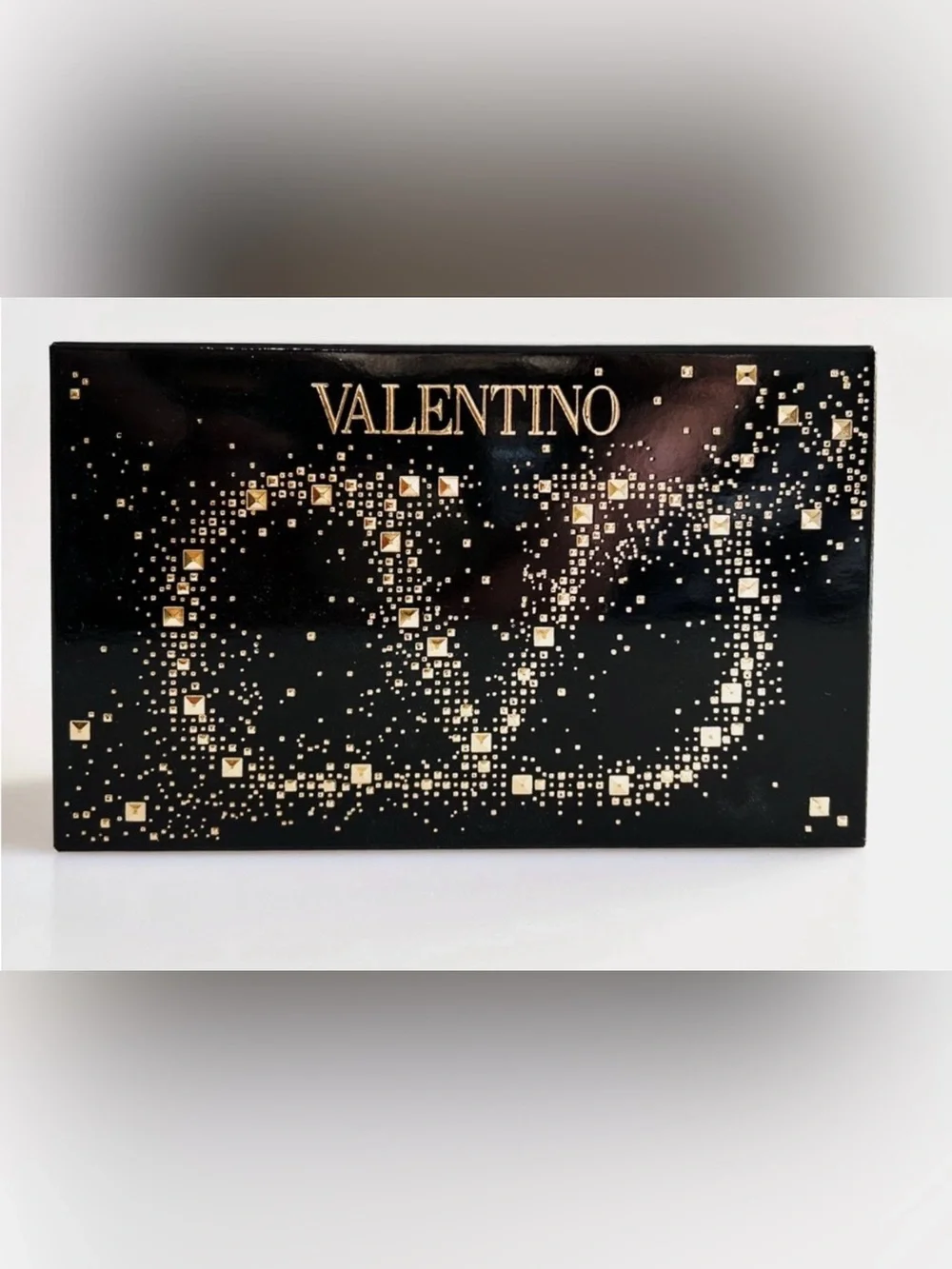 NIB Limited edition VALENTINO Mini Rosso Lipstick Trio w/ black studded bag.